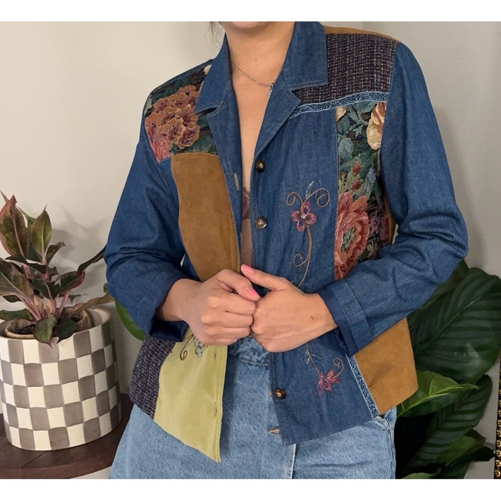Vintage Patchwork Lightweight Jacket - image 3